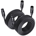 XLR Microphone Cable 2-Pack 35ft - Professional Audio Quality