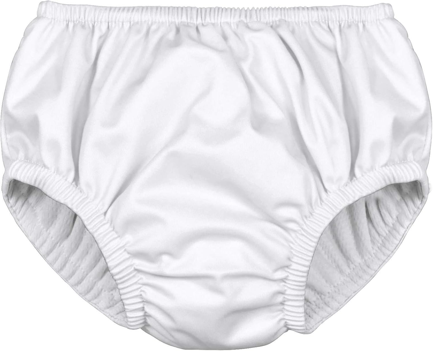 Leak-Free Swim Fun: Reusable Unisex Diaper, White, 12M