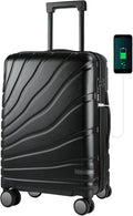 Carry On Luggage with Spinner Wheels & TSA Lock - 20 in Carry-On