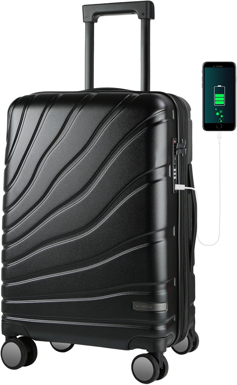 VANKEAN 20 Inch Carry On Luggage with Spinner Wheels and TSA Lock