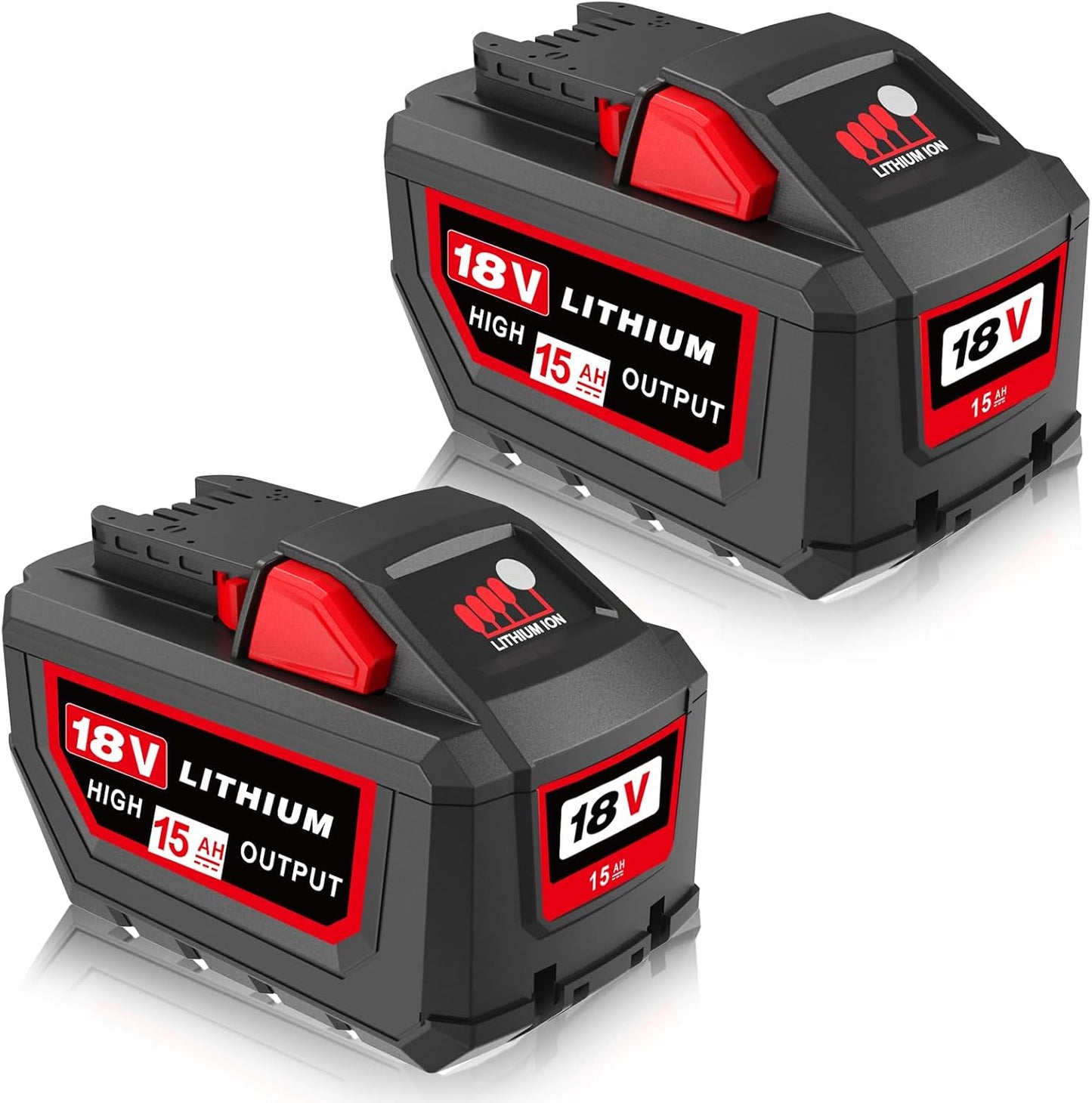 Upgraded 15Ah Replacement for Milwaukee M-18 Battery Pack