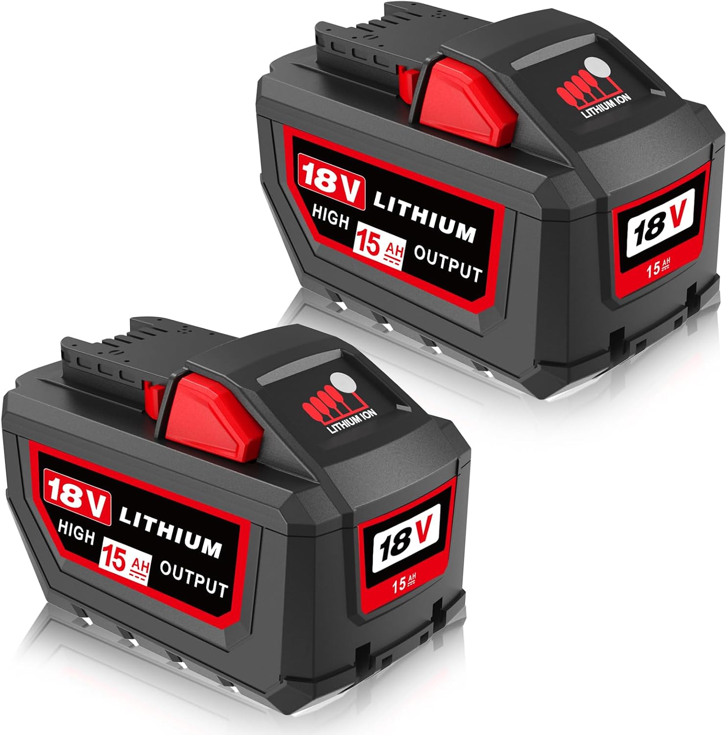 Upgraded 15Ah Replacement for Milwaukee M-18 Battery Pack
