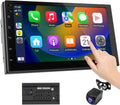 Wireless CarPlay Screen 7 in Double Din Car Stereo - Android 13 Hub