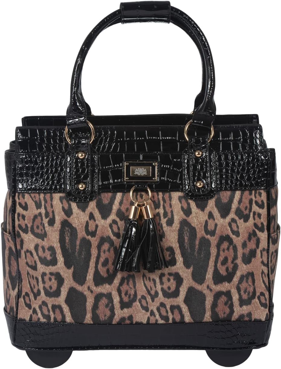 Stylish Rolling Laptop Bag for Women - Chic and Functional