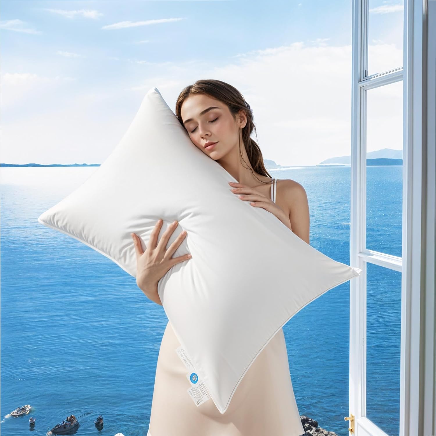 Canadian Luxury Goose Down Pillow for Ultimate Comfort Sleep