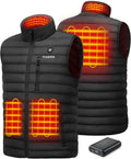 TIDEWE Mens Heated Vest with Battery Pack - Lightweight Core Warmth