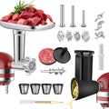 2 Set Meat Grinder & Cheese Grater Attachment for KitchenAid