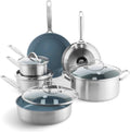 GreenPan Treviso 10 Piece Cookware Set - Durable Ceramic Nonstick