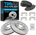 TRQ Front Brake Pad & Rotor Kit Compatible with Acura and Honda