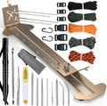 Paracord Bracelet Jig Kit with Marlin Spike and Fid Set - Adjustable