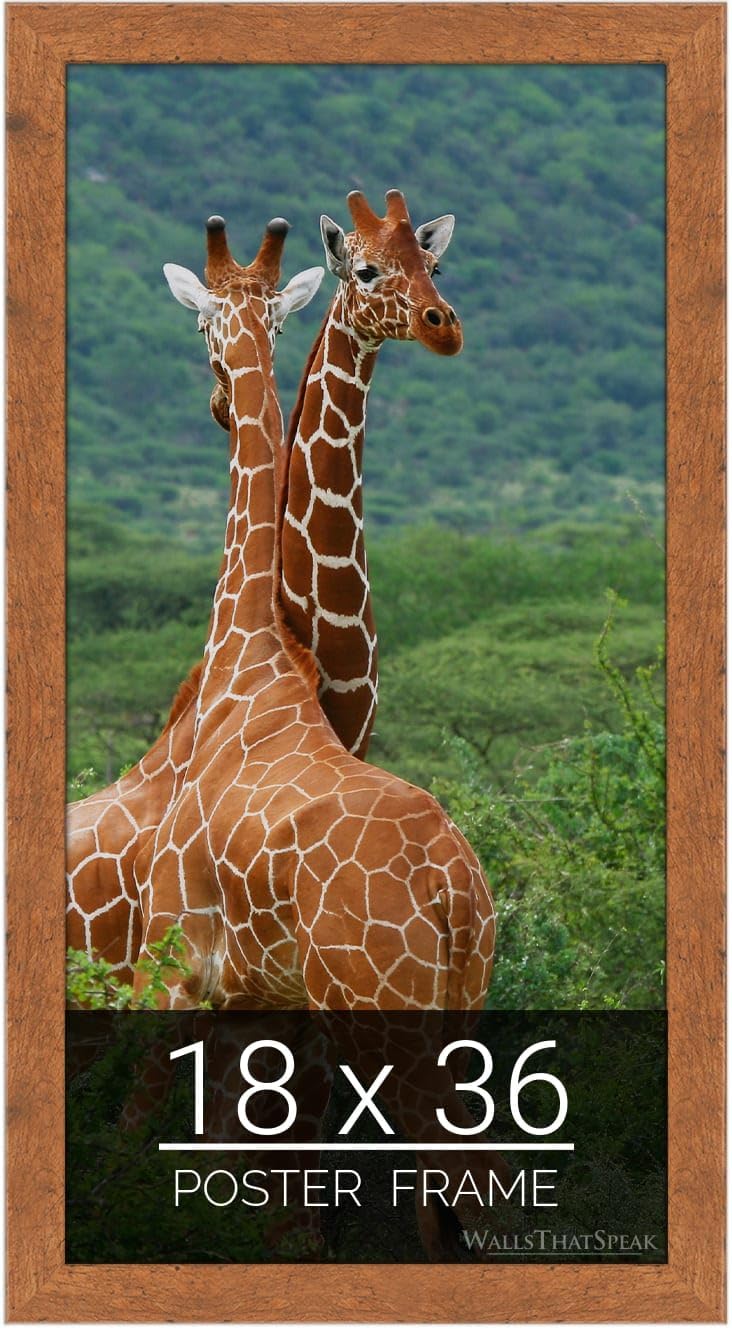 Light Walnut Rustic Pine Picture Frame for Puzzles and Photos
