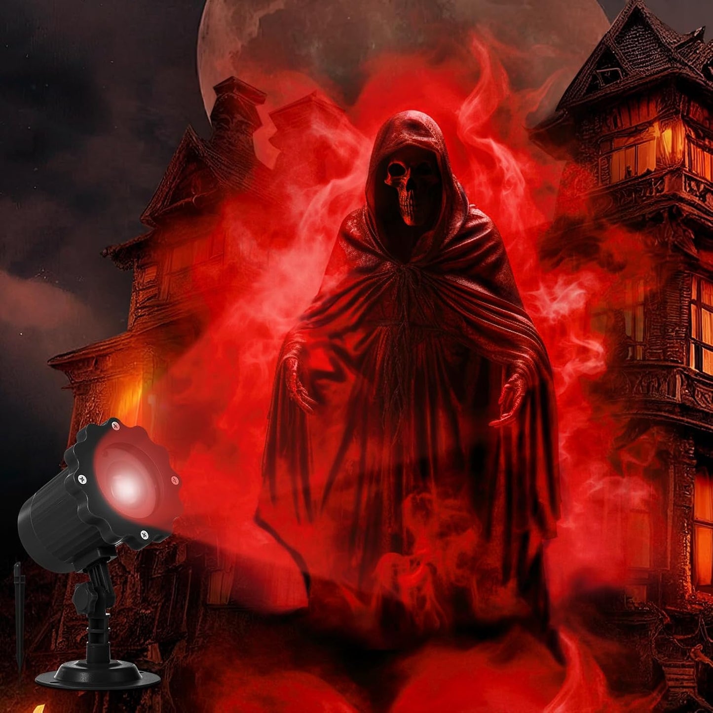 Dynamic Halloween Projector Lights for Spooky Atmosphere