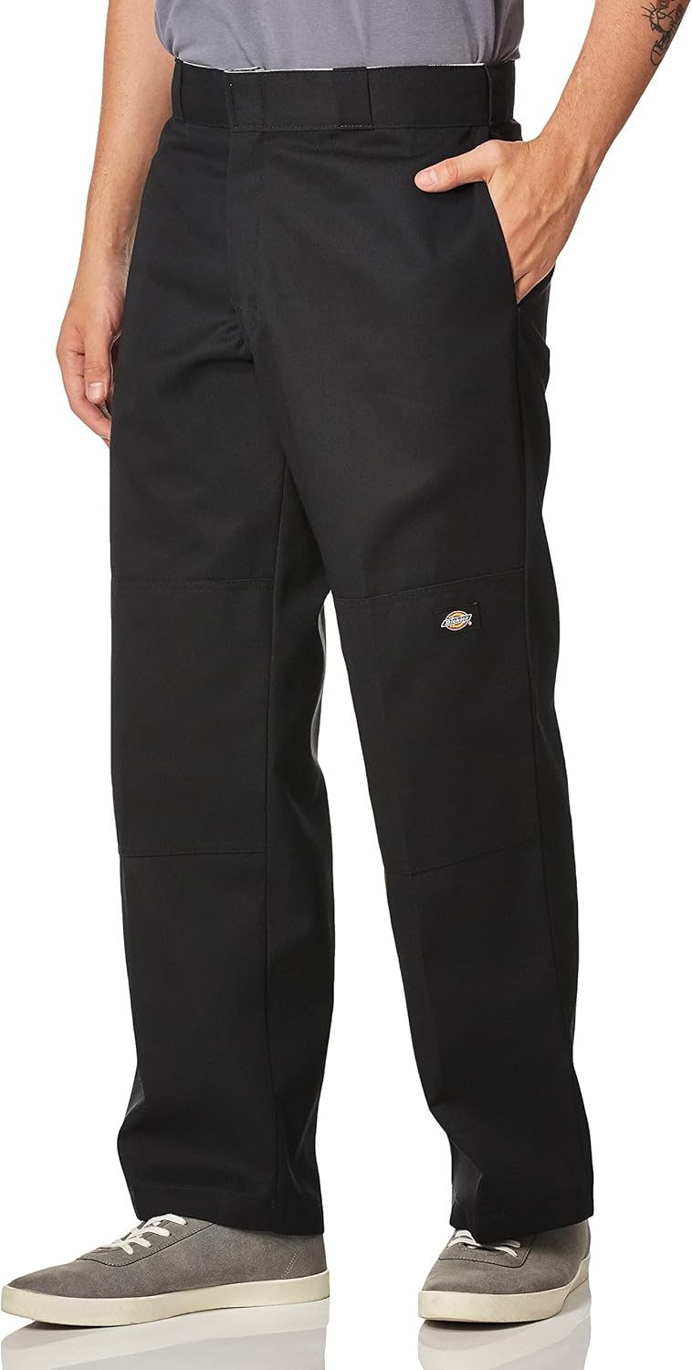 Dickies Men's Loose Fit Double Knee Work Pants for Durability