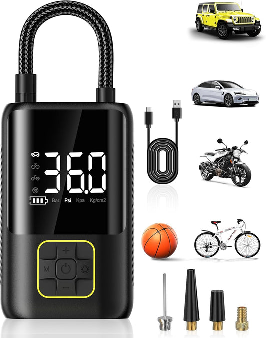 OMQ Smart Tire Inflator - Easy 150 PSI Pump