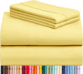 LuxClub 4 PC King Sheet Set Deep Pocket 16in - Cooling, Wrinkle Free