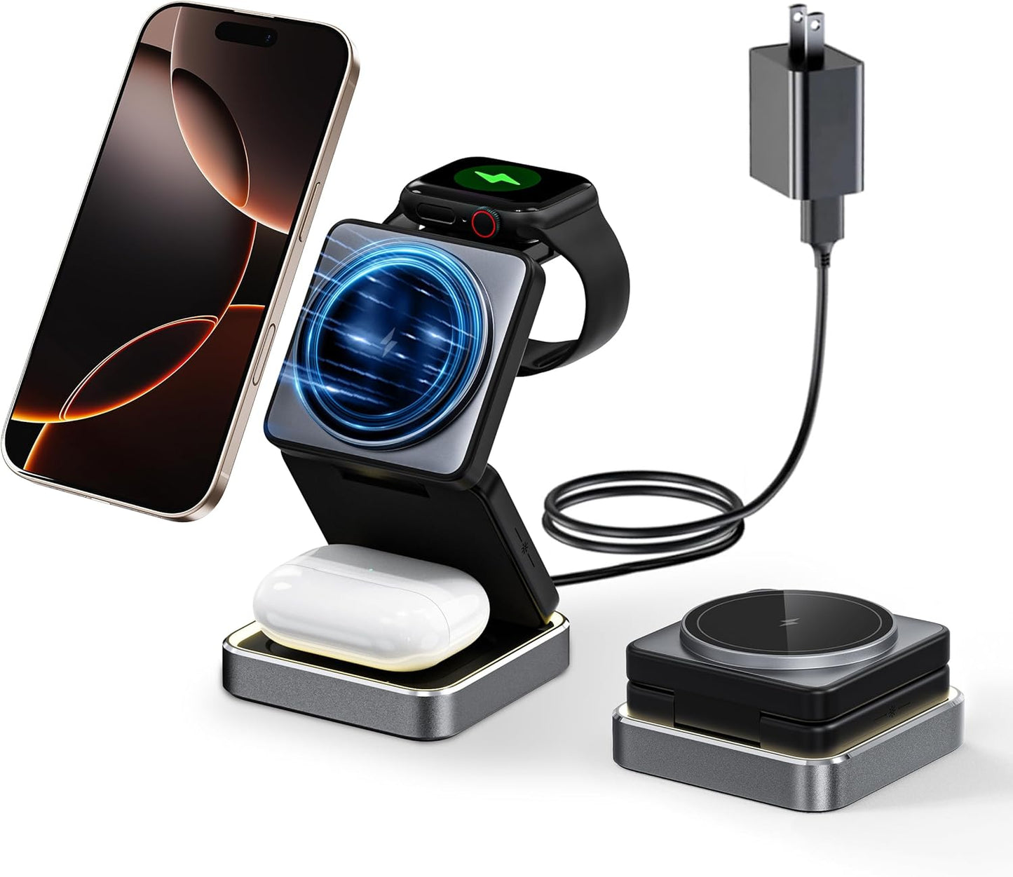 Ultimate 3-in-1 Magnetic Wireless Charger Kit