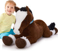 Tezituor 35in Large Horse Stuffed Animal - Cozy 3ft Plush Pony