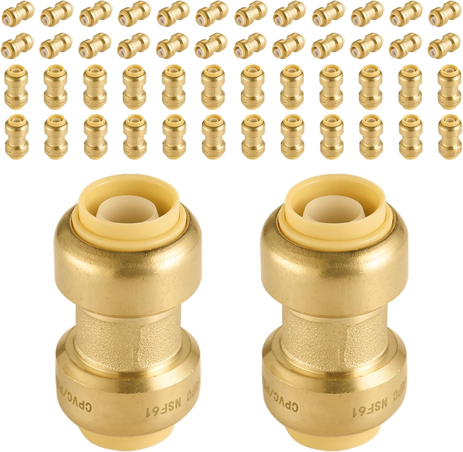 Foskan Push Fit Fittings Pack of 50 for Plumbing Projects