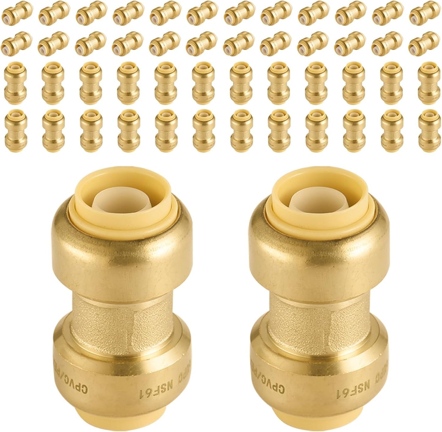 Foskan Push Fit Fittings Pack of 50 for Plumbing Projects