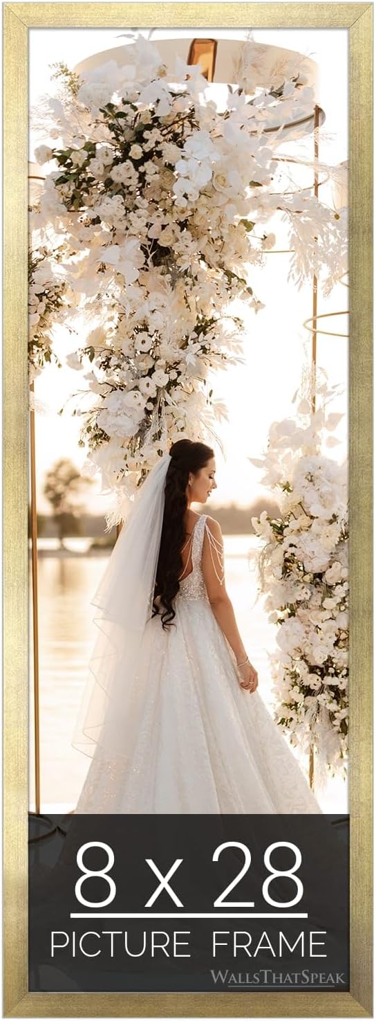 Gold Picture Frame for Puzzles, Posters, Photos, Artwork