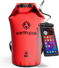 10L Earth Pak Waterproof Dry Bag with Shoulder Strap - Compact Kayak