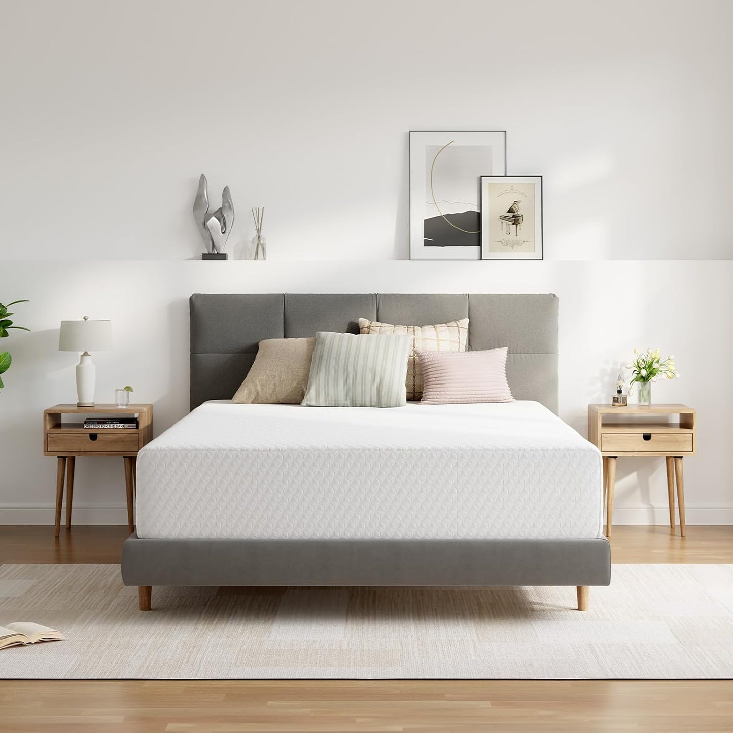 Novilla King Mattress - 12 Inch Memory Foam for Comfort Sleep