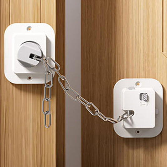 Child Proof Door Lock with Adjustable Strap for Safety