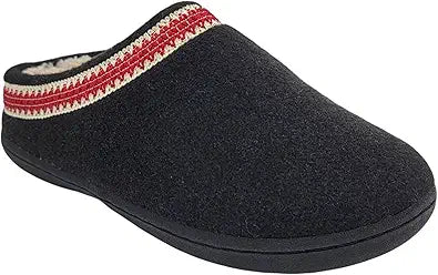 Clarks Womens Wool Felt Clog Slippers - Cozy Plush Indoor Outdoor