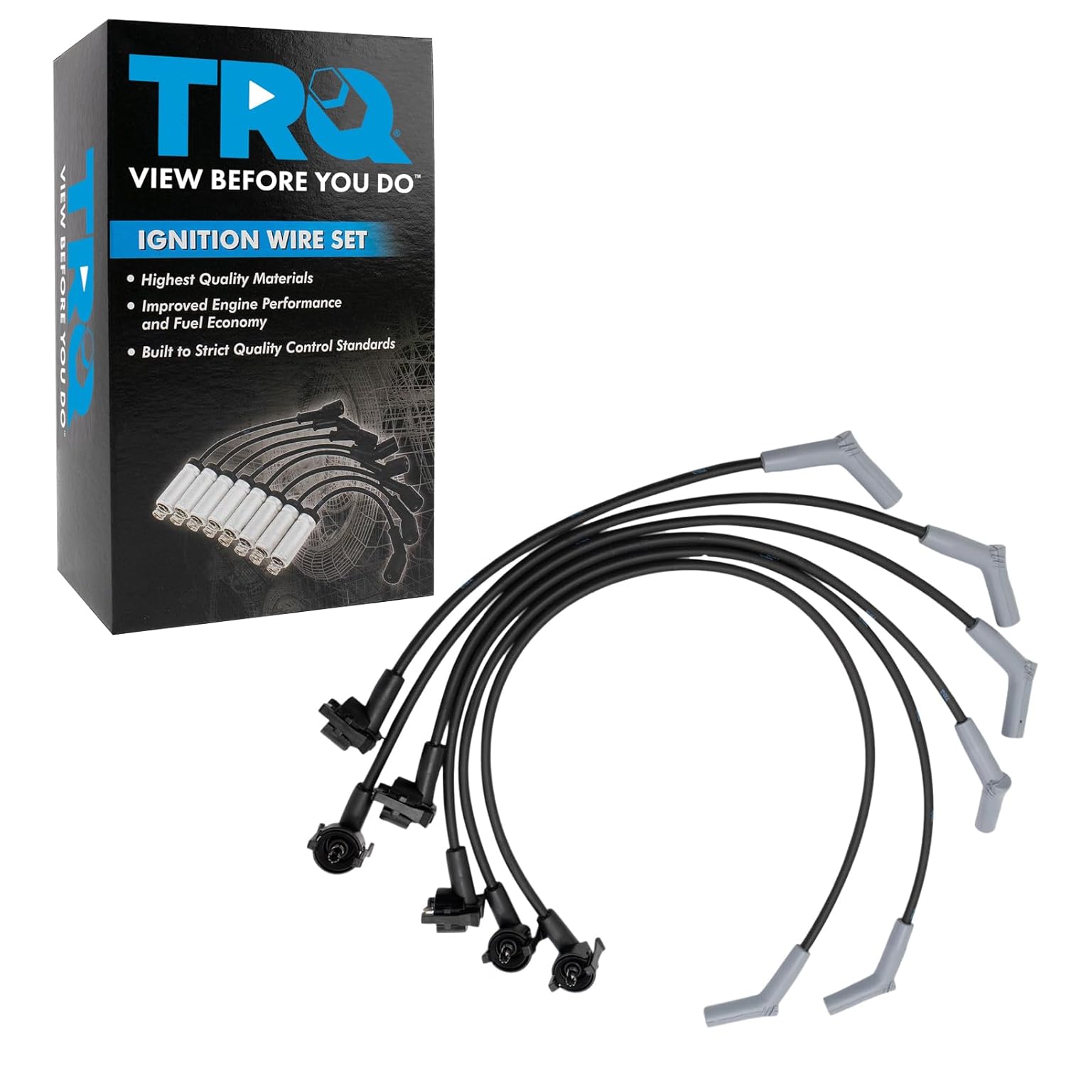 TRQ Ignition Engine Spark Plug Wire Kit for Ford Taurus & Sable