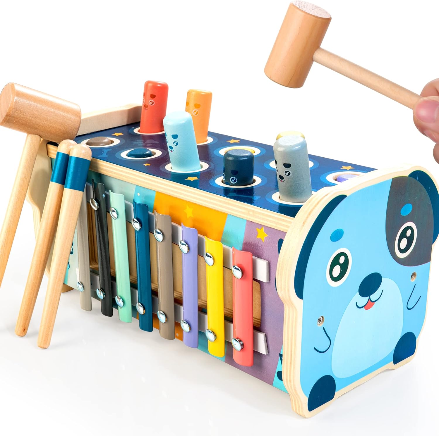 Montessori Wooden Hammer Toy for Early Development