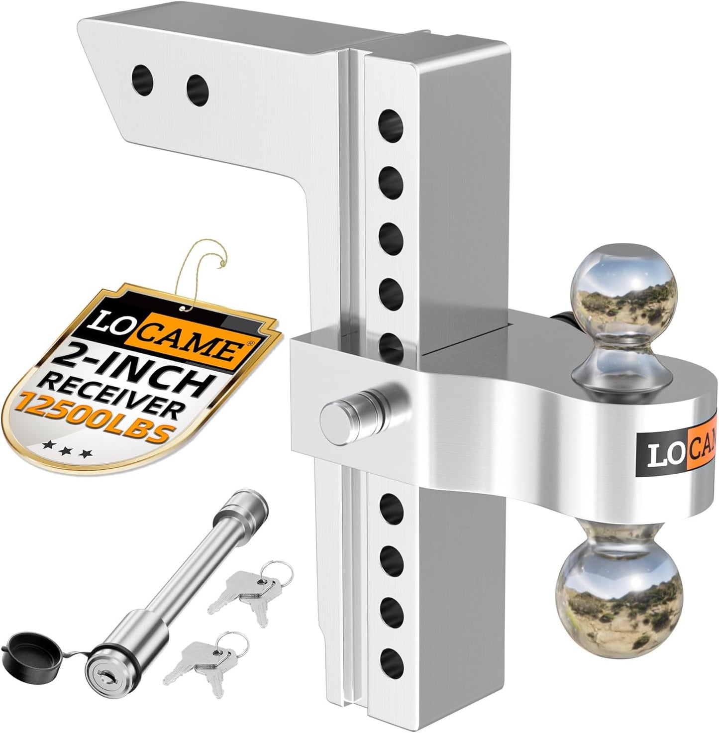 LOCAME Adjustable Trailer Hitch for Heavy Duty Towing Needs