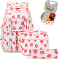 Girls Backpack 3pcs Set - Cute Strawberry Ita Backpack for School