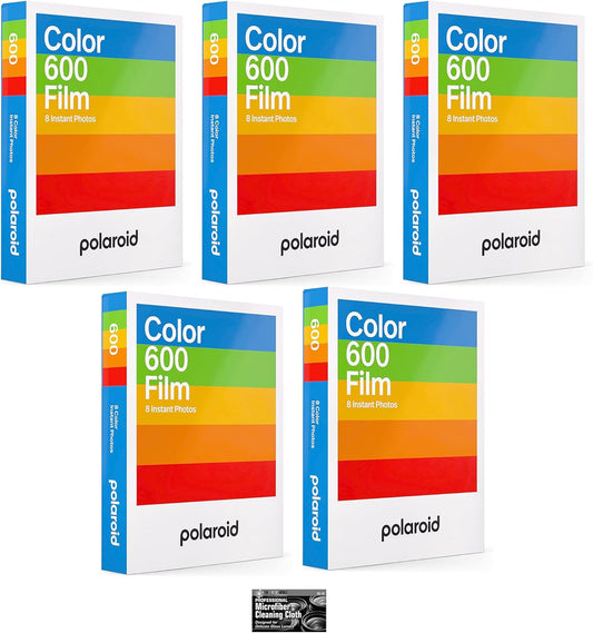 Impossible Instant Color Film for Polaroid 600 Cameras - 5 Pack