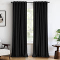 100% Blackout Curtains 90 in Length 2 Panels Set - Full Light Block