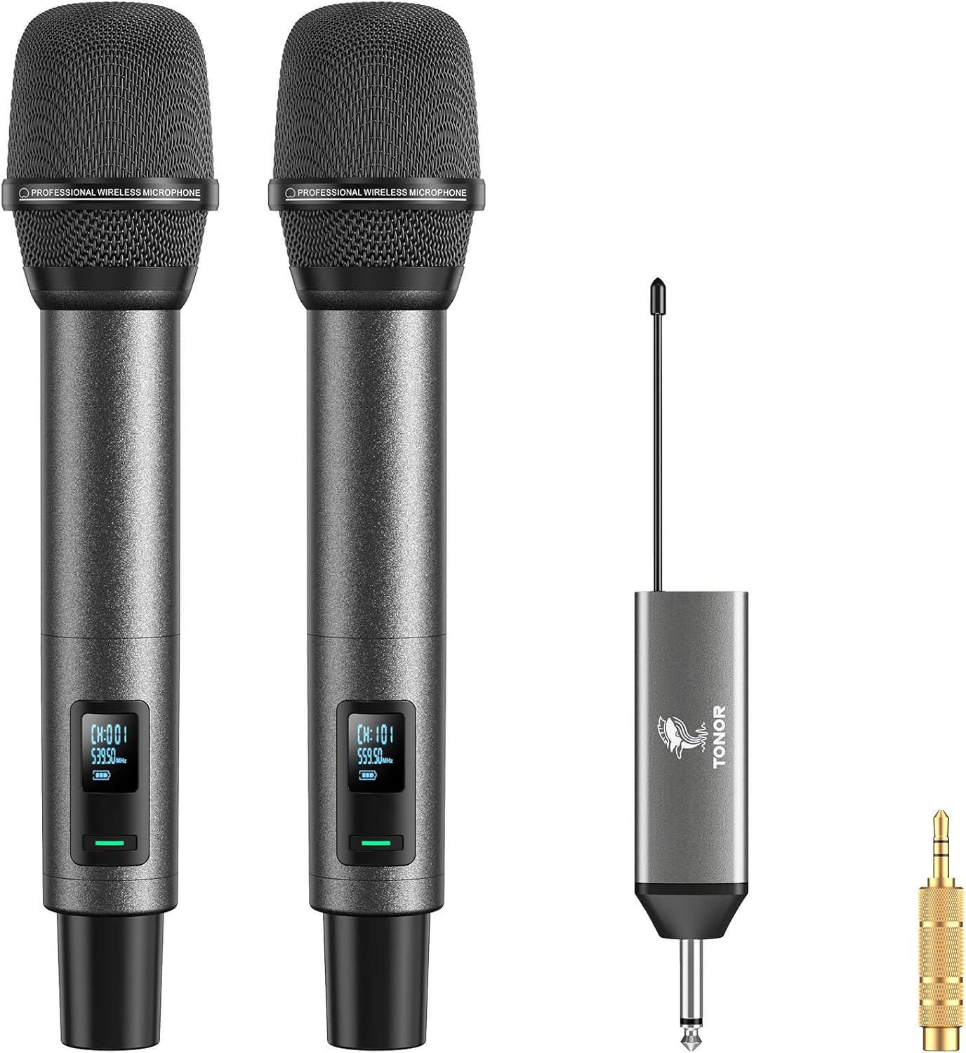TONOR Wireless Microphones for Karaoke and Events with Mute