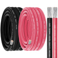 2/0 Gauge Marine Wire 25ft Red & 25ft Black - Heavy Duty Boat Cable
