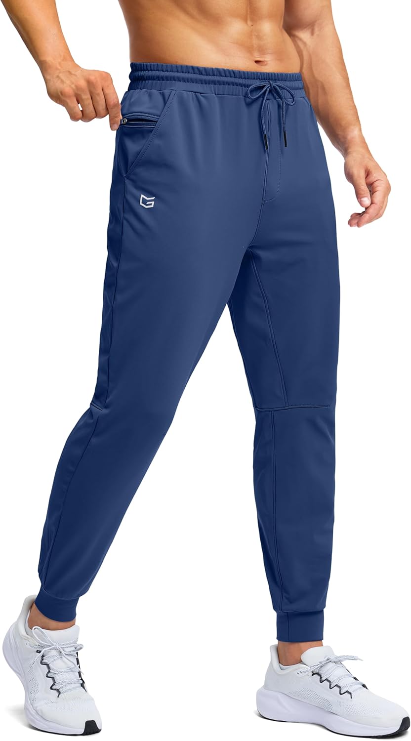 G Gradual Men's Fleece Lined Athletic Pants for Winter Warmth