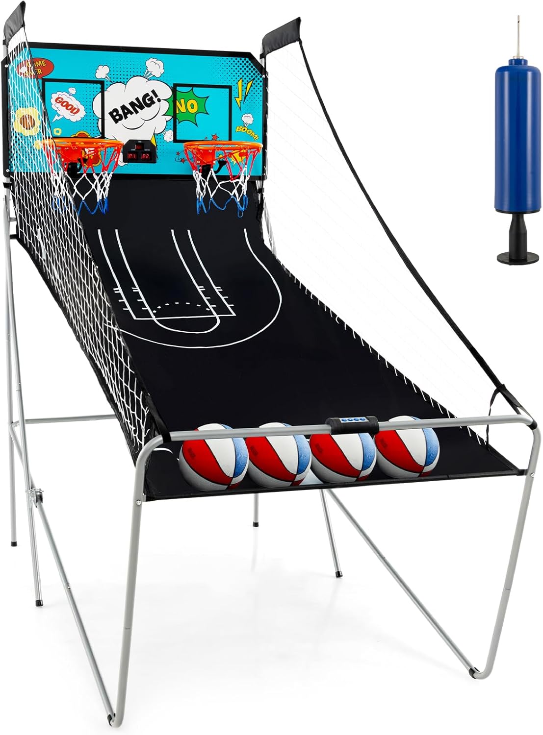 Giantex Foldable Basketball Arcade Game for Endless Fun Indoors