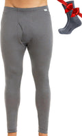 Merino Wool Base Layer Mens Bottom Pants - Warm, Soft Thermal