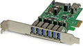 PCI Express USB 3.0 Card 7-Port (6 External + 1 Internal) - Fast