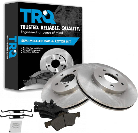 TRQ Front Brake Pad & Rotor Kit for Ford Escape & Mazda Tribute