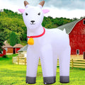 DomKom 6FT Goat Inflatables for Christmas Outdoor Decor