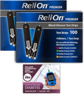 Reli On Premier Test Strips 100-Count Pack - Reliable Glucose Results