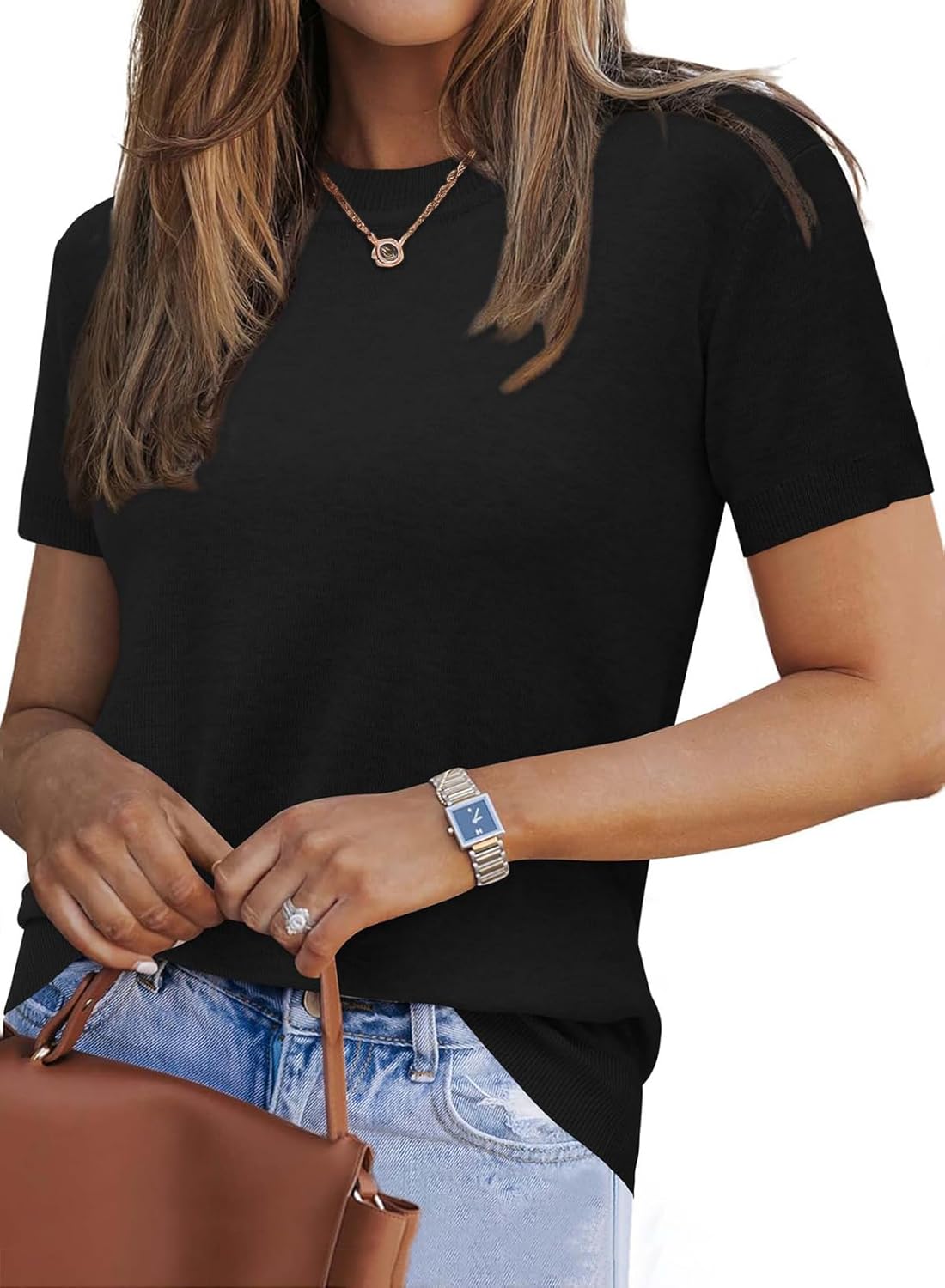Women's Wool Blend Business Casual Essential Fall Layering Sweater