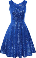 GRACE KARIN Women's Sleeveless Wrap V-Neck A-line Bridesmaid Dress