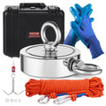 Magnet Fishing Kit 1400 LBS Pull Force - Complete Retrieval Kit