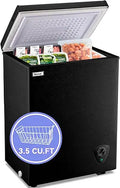Chest Freezer 3.5 Cubic Feet WANAI Deep Mini Freestanding Freezer