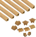 D-Line Cord Cover Kit 30FT Stainable Wood-Effect - Corner Cable Hider
