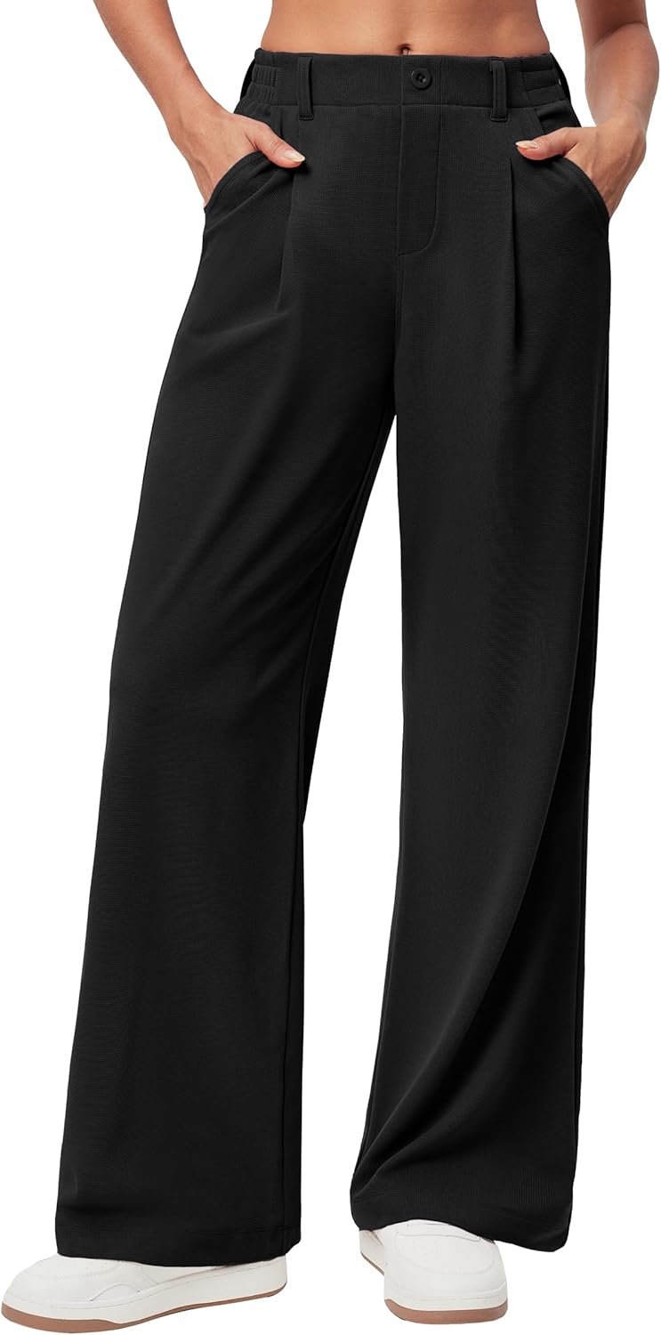 Ewedoos Wide Leg Pants Woman Stretchy Work Dress Pants Review