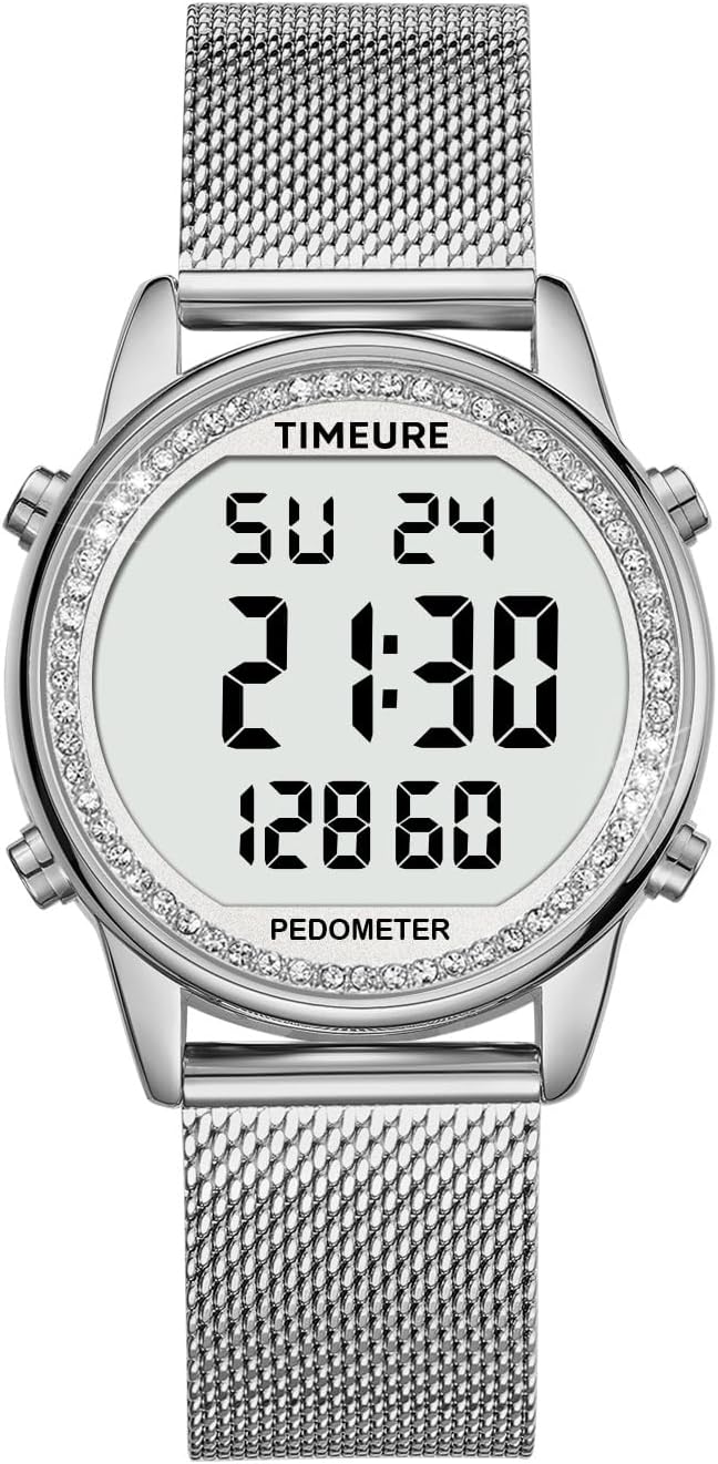 Women's Step Counter Pedometer Watch with Stylish Design